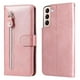 thumbnail image 5 of Funda con Cremallera para Samsung Galaxy S22 5G, Carcasa Cartera de Cuero PU con Soporte y Tarjetero, 5 of 6