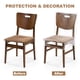 thumbnail image 5 of Uxcell 22 x 20 Pulgadas Protector de Fundas para Sillas de Comedor, Funda de Asiento de Plástico, Transparente, 5 of 6