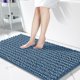 thumbnail image 1 of Alfombra de baño Yimobra, larga, azul, 112 x 61 cm, absorbente, 1 of 8