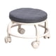 thumbnail image 2 of Taburete Redondo Con Ruedas, Silla Giratoria Resistente Y Resistente, Para Lavado De Coches, Salones De Fitness, Color Negro, 2 of 5
