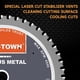 thumbnail image 3 of Hoja de sierra TWIN-TOWN de 7,25" 48 dientes de cermet para corte de metal, 3 of 5