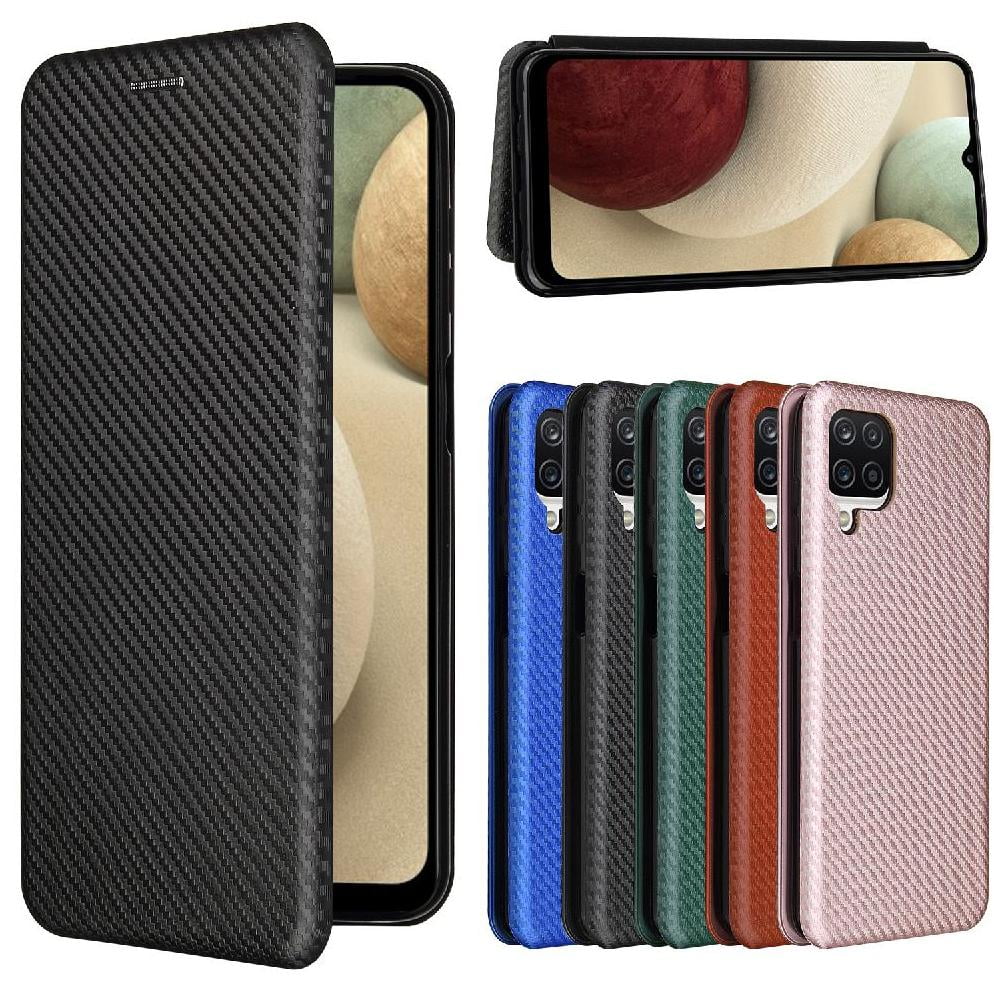 Funda Flip Para Foxdock Samsung Galaxy A12（m12） - Funda Magnética De Negocios, Funda Protectora Delgada