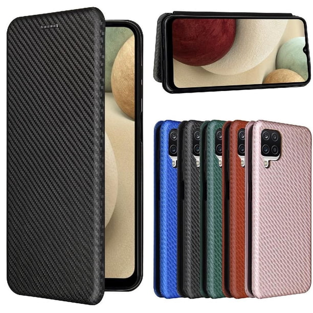 Funda Flip para FOXDOCK Samsung Galaxy A12(M12) - Funda magnética de negocios, funda protectora delgada