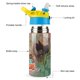 thumbnail image 3 of Invincible Fight Girl Botella de Agua con Tapa Pop Top de Un Toque, Acero Inoxidable, a Prueba de Fugas, para Deportes, Botella Infantil azul 12 oz, 3 of 6