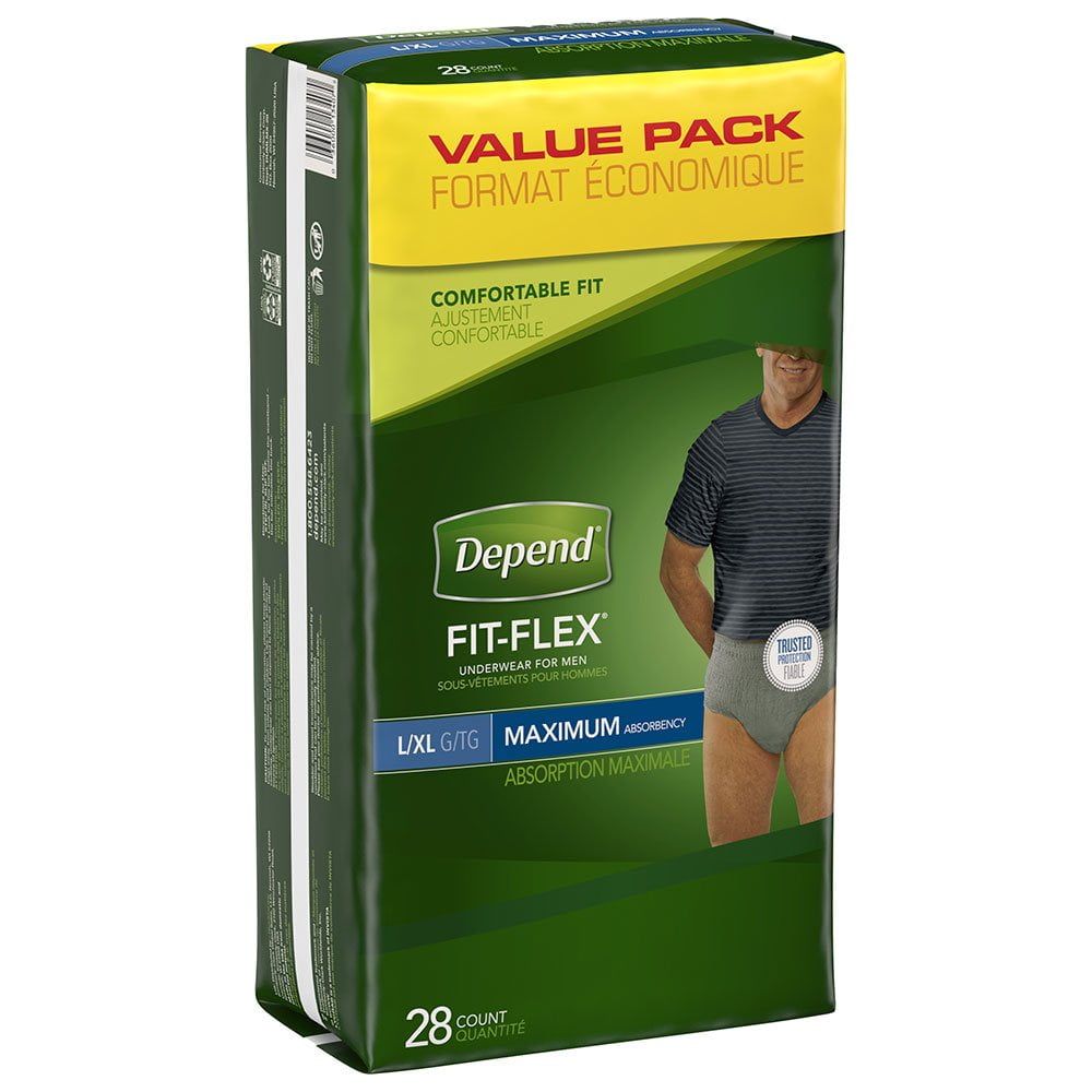 Ropa Interior Para Incontinencia Depend Fit-flex Para Hombres De Máxima Absorción