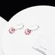 thumbnail image 2 of Aros Amor Plata Italiana 925 y Cristal Genuino Light Rose, 2 of 4