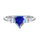 thumbnail image 4 of Anillos de Compromiso de Moissanita de 2 Uds para Mujer de Plata Esterlina Anillo de Promesa Aniversario Corte Corazón Color D VVS1 Anillos de Moissanita Anillos de Diamante con Certificado, 4 of 9