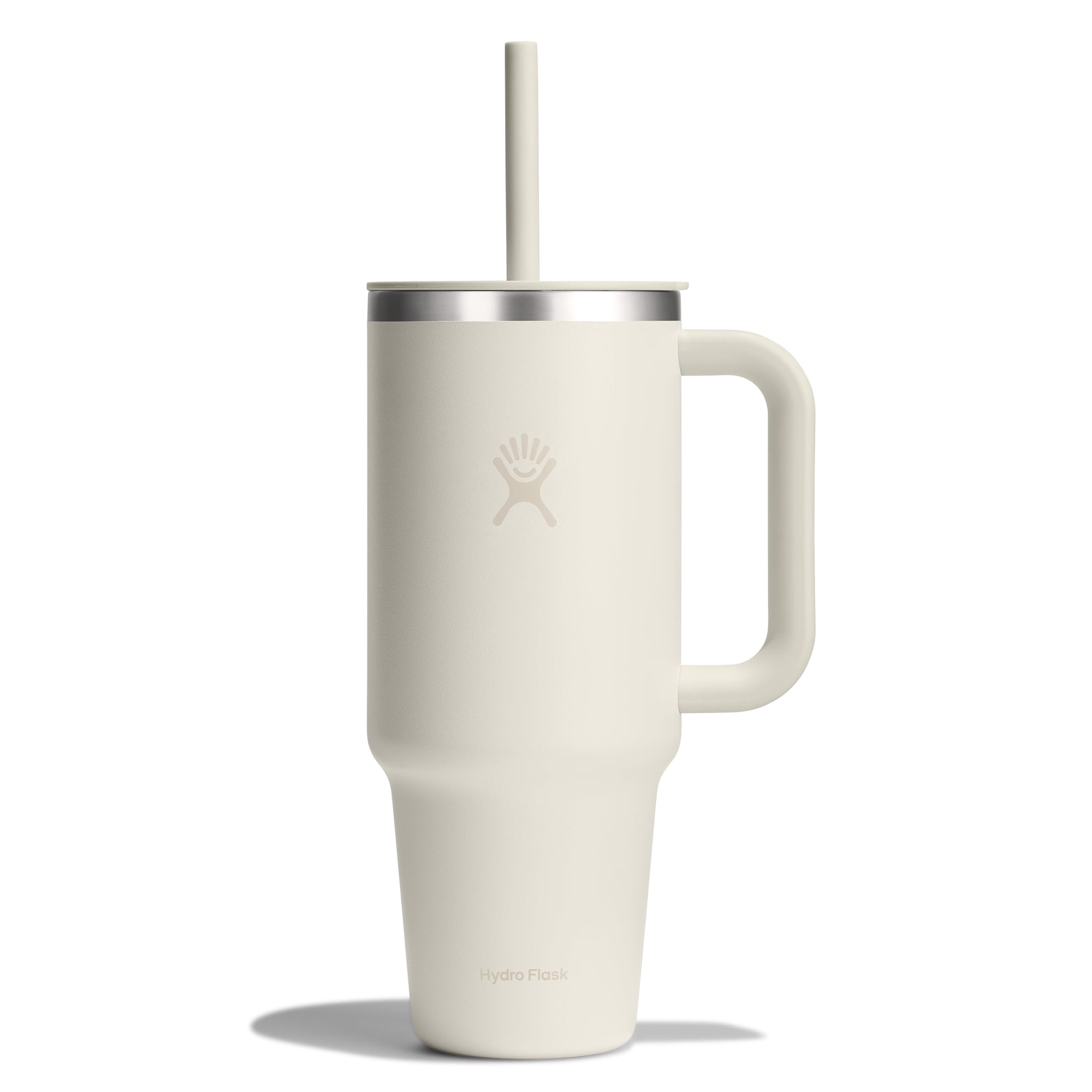 Vaso De Viaje Hydro Flask De 1,2 L Con Asa, Tapa Y Color Marfil Pajizo