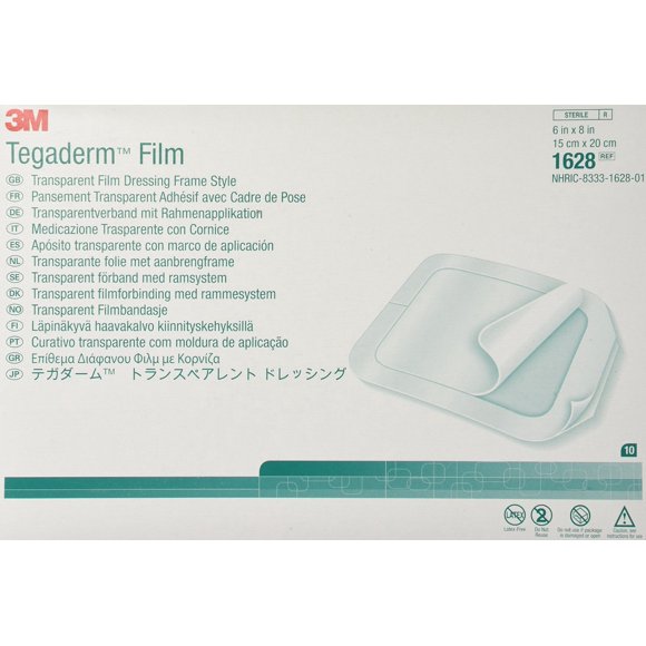 Película transparente Tegaderm 3M para apósito, 15 x 20 cm (10 unidades)