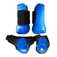 thumbnail image 2 of Las Botas Traseras Traseras Del Frente Del Caballo 4Pcs, El Fetiche Del Tendón Equino Protegen El Azul M, 2 of 5