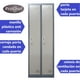 thumbnail image 3 of Locker Casillero Metalico 2 Cuerpos 2 Puertas, 3 of 7