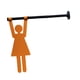 thumbnail image 3 of Letrero De Ba?o Con Símbolos Gráficos Decorativos, Decoración De Pared Para Cafeterías, Negocios, Puertas, Mujeres, 3 of 5