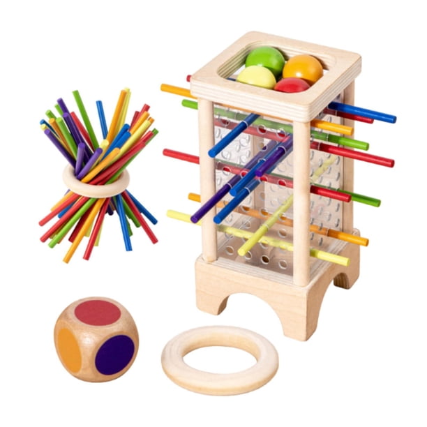 Juego de equilibrio con palitos de madera para niños, juguete interactivo educativo temprano para aprender matemáticas, juego de interacción, juguete