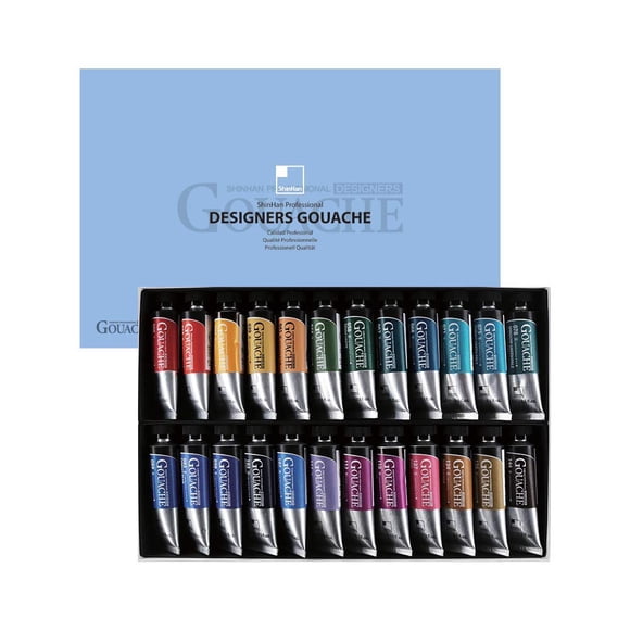 Gouache ShinHan Designer 24 colores 15 ml (Set B)