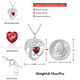 thumbnail image 4 of Collar con colgante de corazón de plata de ley, 4 of 4