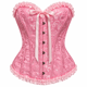 thumbnail image 2 of Corset Estilo Victoriano Con Broches Ajustable Disfraz Mujer rosa L, 2 of 4