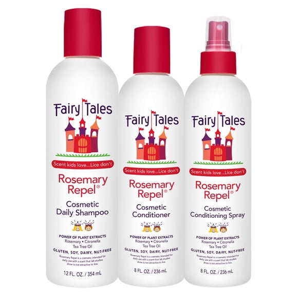 Champú, acondicionador y aerosol Hair Care Fairy Tales Rosemary Repel