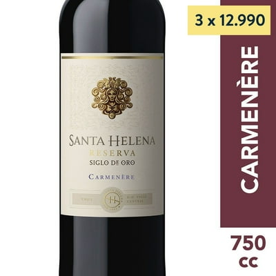 Vino Tinto Reserva Carmenere 11,5° Botella 750 Ml Santa Helena