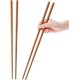 thumbnail image 1 of Palillos de cocina de 16,5 pulgadas, 2 pares de palillos largos de madera reutilizables para freír fideos y ollas calientes, palillos japoneses extra largos antideslizantes., 1 of 7