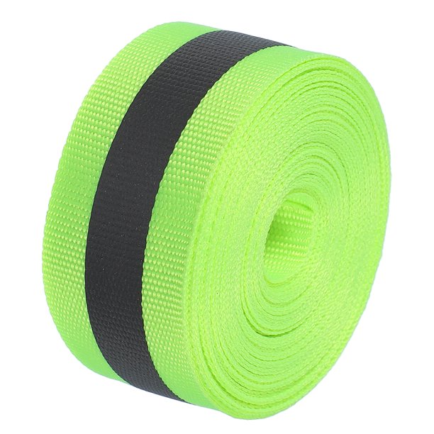 Uxcell Cinta Reflectante, 1" x 20FT Alta Visibilidad Tela de Seguridad para Coser, Verde Fluorescente