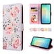 thumbnail image 2 of FOXDOCK Funda Tipo Cartera Floral para Samsung Galaxy A06 ,Funda con Tapa de Cuero PU, Protección Antigolpes con Ranuras para Tarjetas y Soporte, 2 of 6