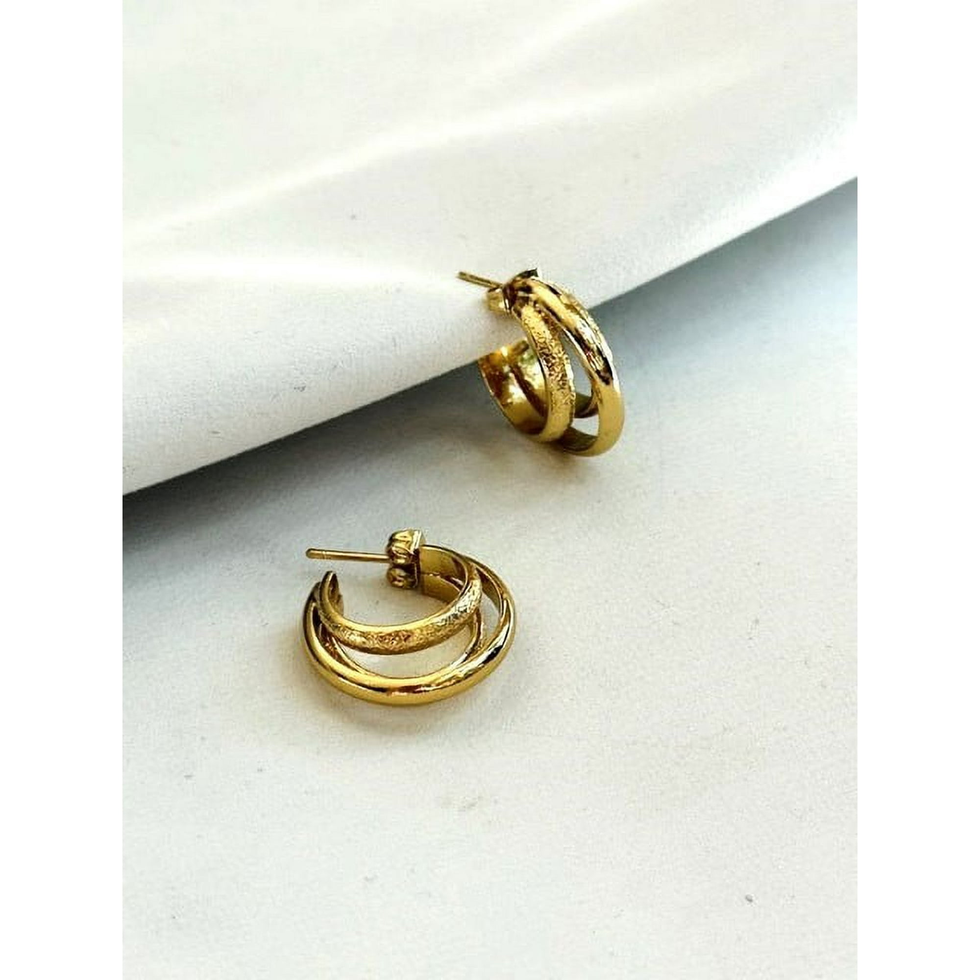 Collarbeauty - Aro Bañado En Oro 18k