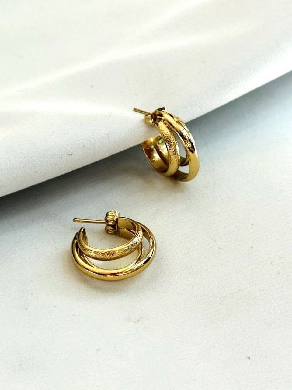 Collarbeauty - Aro Bañado En Oro 18K