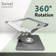 thumbnail image 5 of Soporte para portátil, ergonómico, giratorio, gris espacial, 5 of 9