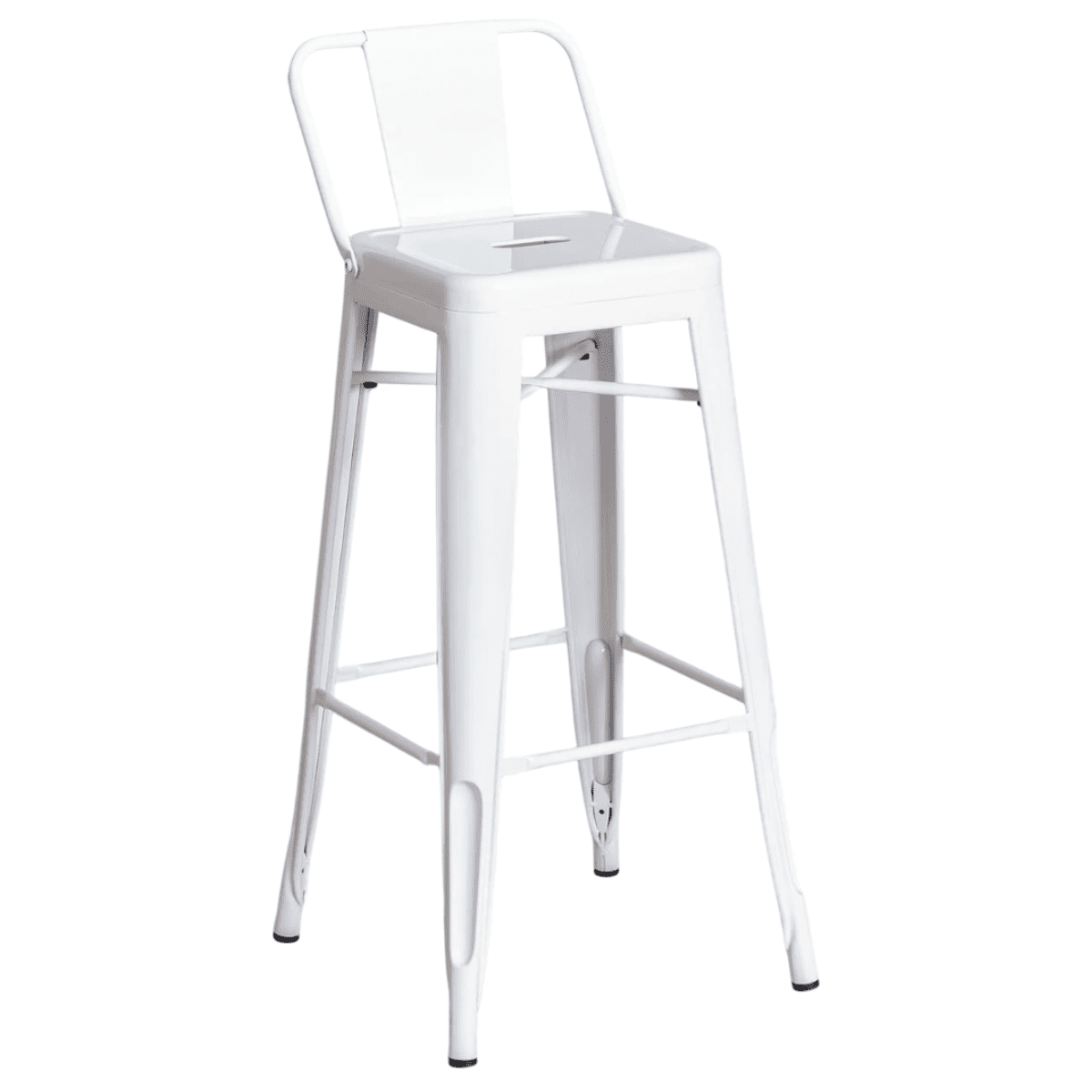 Moboi - Taburete Tolix Clasico Blanco 66cm