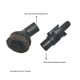 thumbnail image 5 of Herramienta de Repuesto para Cepillo de Ranuras para Aspiradora Vertical Inalámbrica - Adaptador de Aspiradora de 35 Mm para Modelos Shar*k IX141 IX142 IZ363HT IZ361H IZ483H, 5 of 6