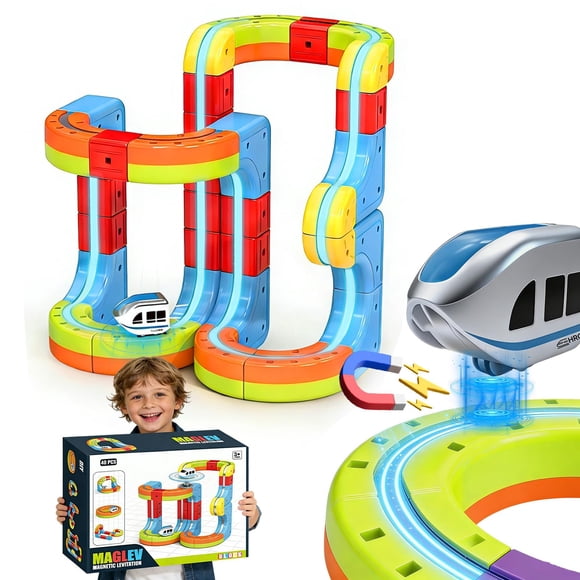 Set de tren HEXIMANX Cubo Infinito Magnético 3D, 48 piezas