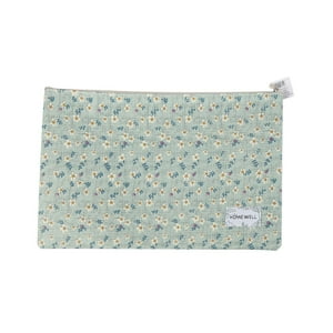 Homewell - Estuche Cartuchera Celeste Flores 35X23X1Cm