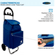 thumbnail image 3 of Carrito De Compras Plegable Glasgow 47 Litros  Blue, 3 of 7