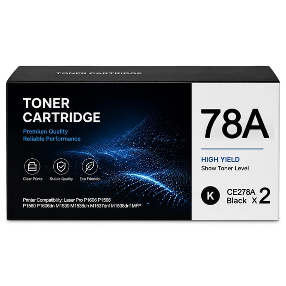 Cartucho de tóner 2 piezas compatible 78A CE278A para impresora HP