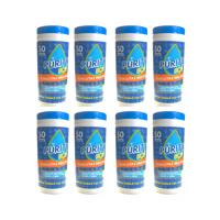 Pack 8 Dispensadores De Toallitas Desinfectantes Purity Eco , 50Unidades Por Dispensador