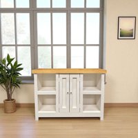 Arca Muebles - Buffet De Madera 120X35X90 Color Blanco Miel