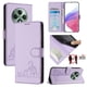 thumbnail image 5 of Funda tipo cartera FOXDOCK para OPPO Reno 12F con soporte, ranuras, RFID, diseño de gato, 5 of 5