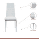 thumbnail image 4 of Comedor Mesa Eames 100cm redonda vidrio + 4 Sillas Dining Liana Acolchadas - Blancas, 4 of 8