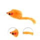 thumbnail image 3 of Unique Bargains 1 Pc Juguetes para Gatos en Forma de Ratón Portátil para Exterior Naranja Peluche, 3 of 3