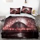 thumbnail image 1 of Attack -on- Giant Win-gsofLibe-rty -Anime -Soft 3D Prin-ed Duve-t Cover Bedd-ng Set -with Co-mforter C-over, 1 of 5