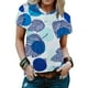 thumbnail image 2 of Letter Print Crew Neck T-Shirt, Casual Short Sleeve T-Shirt For Spring & Summer, Women's Clothing, 2 of 3