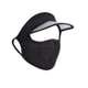 thumbnail image 4 of Mascarilla facial para mujer, sombrero para el sol, protección solar de seda, visera cómoda, sombrero de ala ancha, cubierta facial para ciclismo, esc Negro, 4 of 5