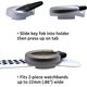 thumbnail image 4 of Soporte para llavero Keysy para correa de reloj RFID transparente, 4 of 7
