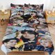thumbnail image 1 of Stray Kids Bedding Set Duvet Cover Comfortable and Lightweight Cartoon Bedding 3 Piece Bed Set, 1 of 5