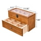 thumbnail image 5 of Caja organizadora de té WELLAND, 2 capas y 14 compartimentos, madera de pino, 5 of 7