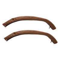 Magideal - Cubierta De Manillar De Cochecito Con Cremallera Extraíble, Accesorios Universales A Prueba De Polvo De Cuero Artificial Para Cochecito Marrón