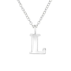 Genérico - Collar Plata 925 Letra L Plateado
