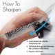 thumbnail image 5 of Afilador de cuchillos KitchenIQ Edge Grip, 2 etapas, negro, 5 of 9