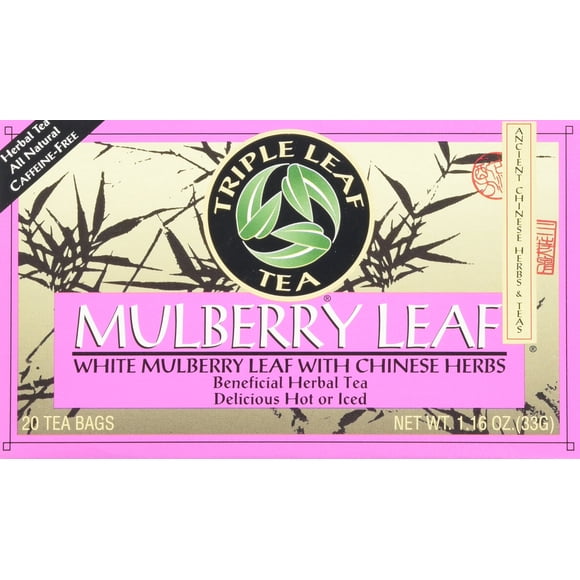 Té de hojas de morera Triple Leaf Tea, 20 bolsitas