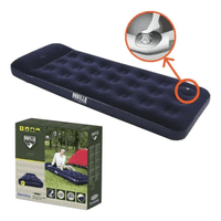 Genérico - Colchon Inflable 1 Plaza 185X76X28 - Inflador Incorporado!! Color Azul